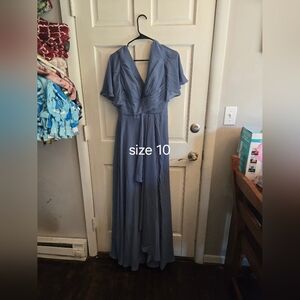 Elegant Blue Maxi Dress